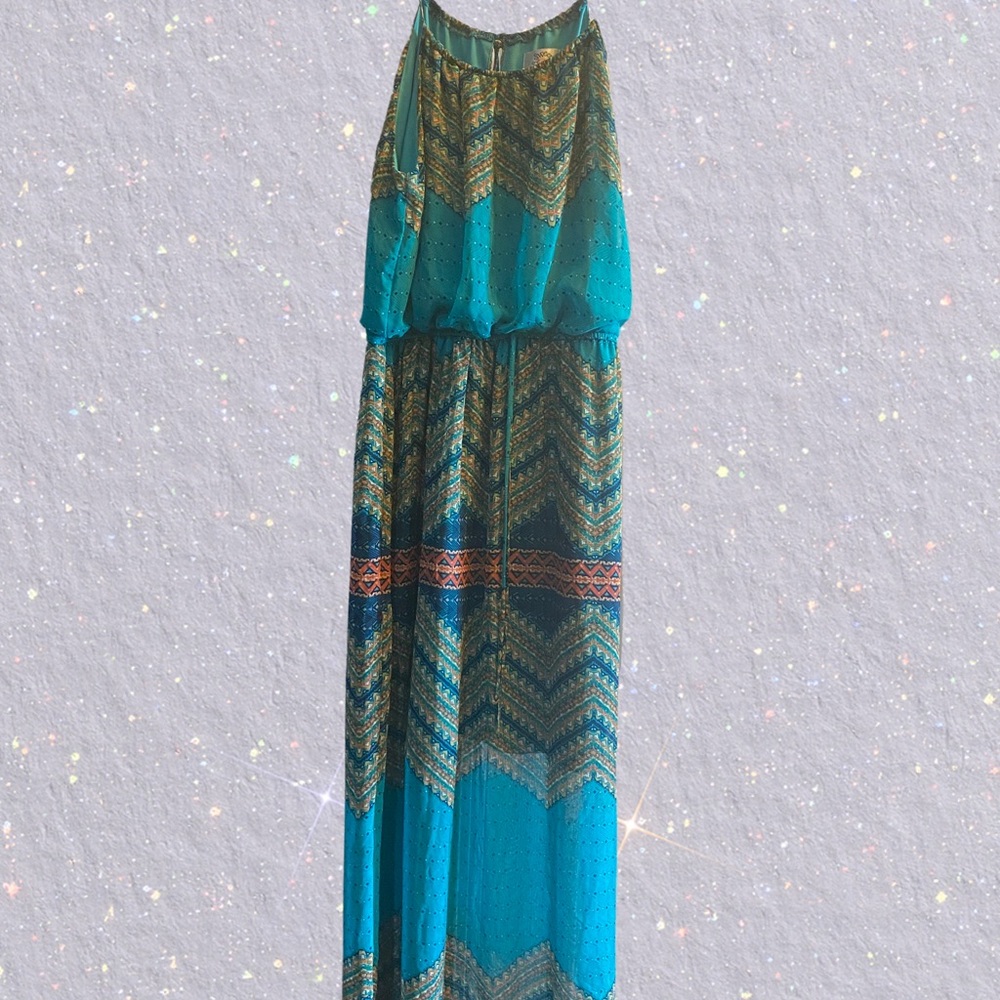 Sweet Storm- Green Tribal Printed Sundress